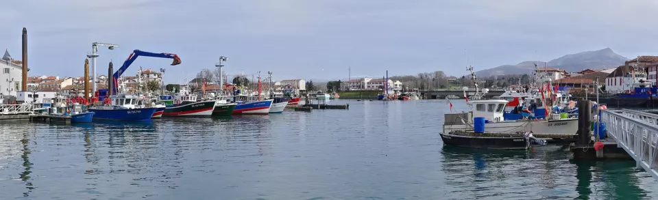 Harbour of Saint-Jean-de-Luz in the French Basque Country