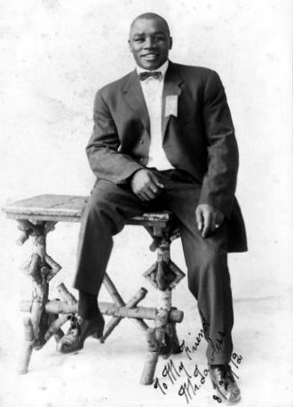 Portrait of boxer Sam Langford