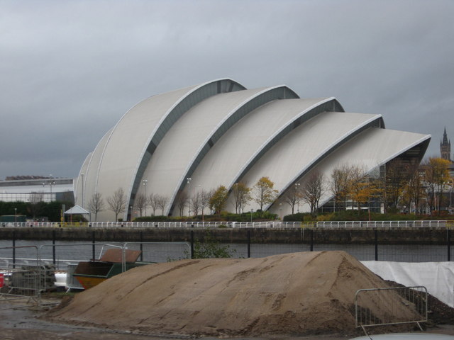 Exterior of the Scottish Exhibition and Conference Centre in Glasgow