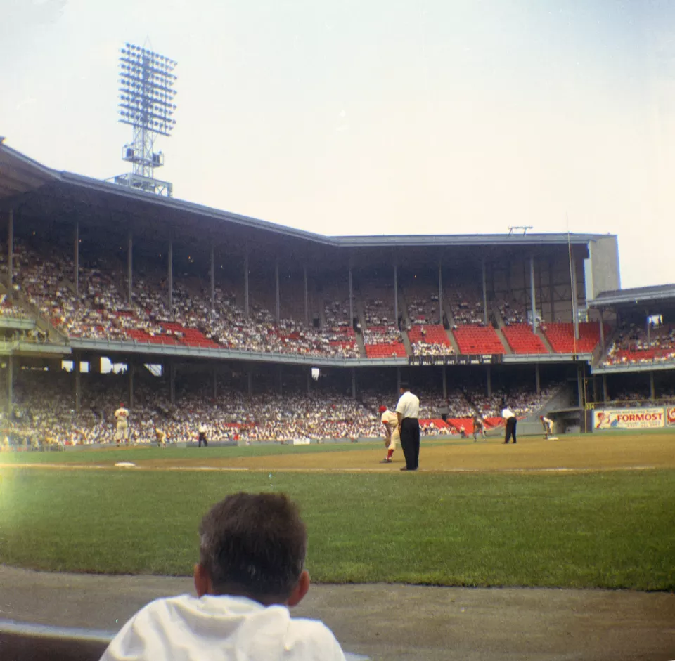 Exterior of Shibe Park baseball stadium in Philadelphia