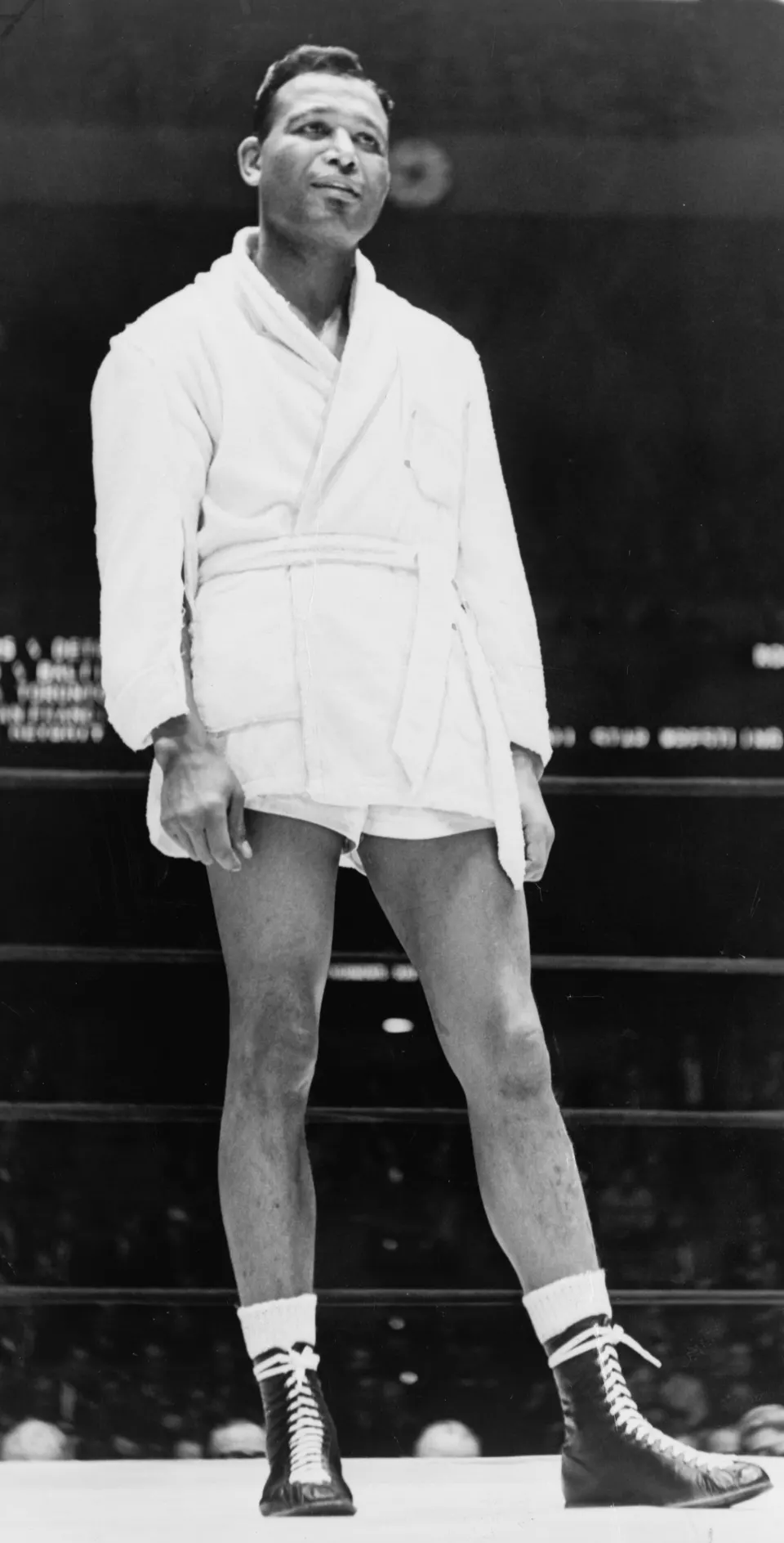 Portrait of boxer Sugar Ray Robinson