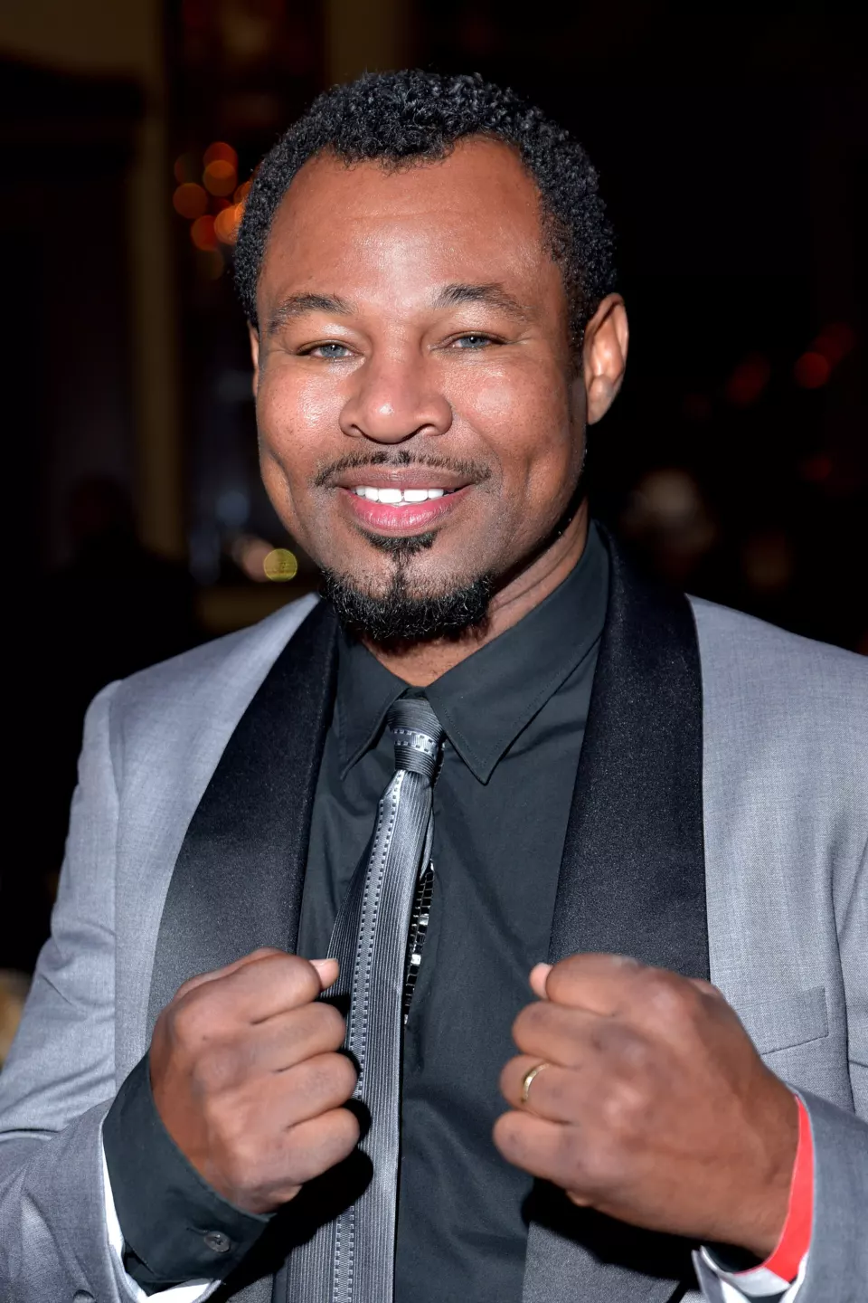 Shane Mosley smiling at an event in 2018