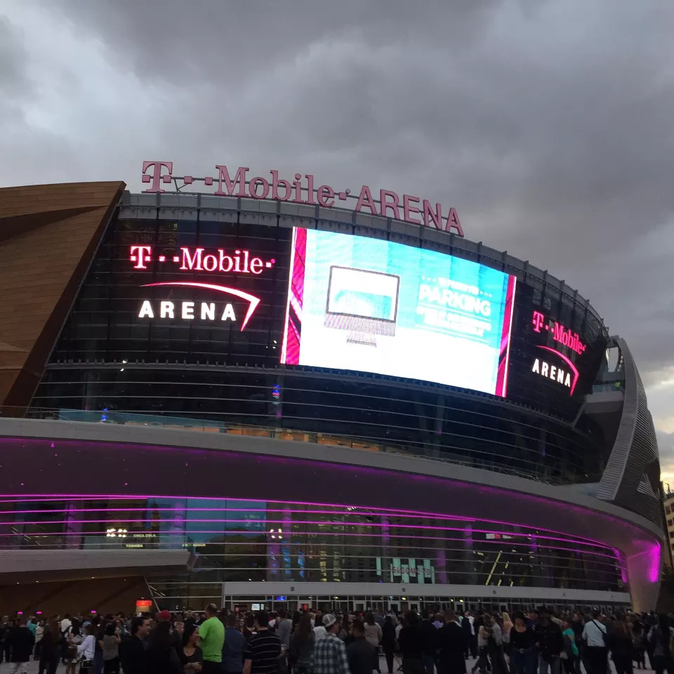Exterior of T-Mobile Arena in Las Vegas